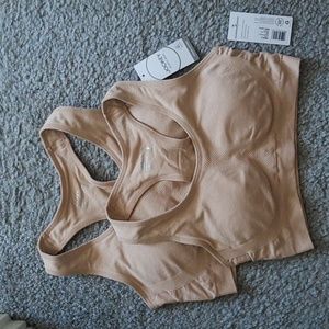Jockey Seamless Sports Bras Nude color - set of 2